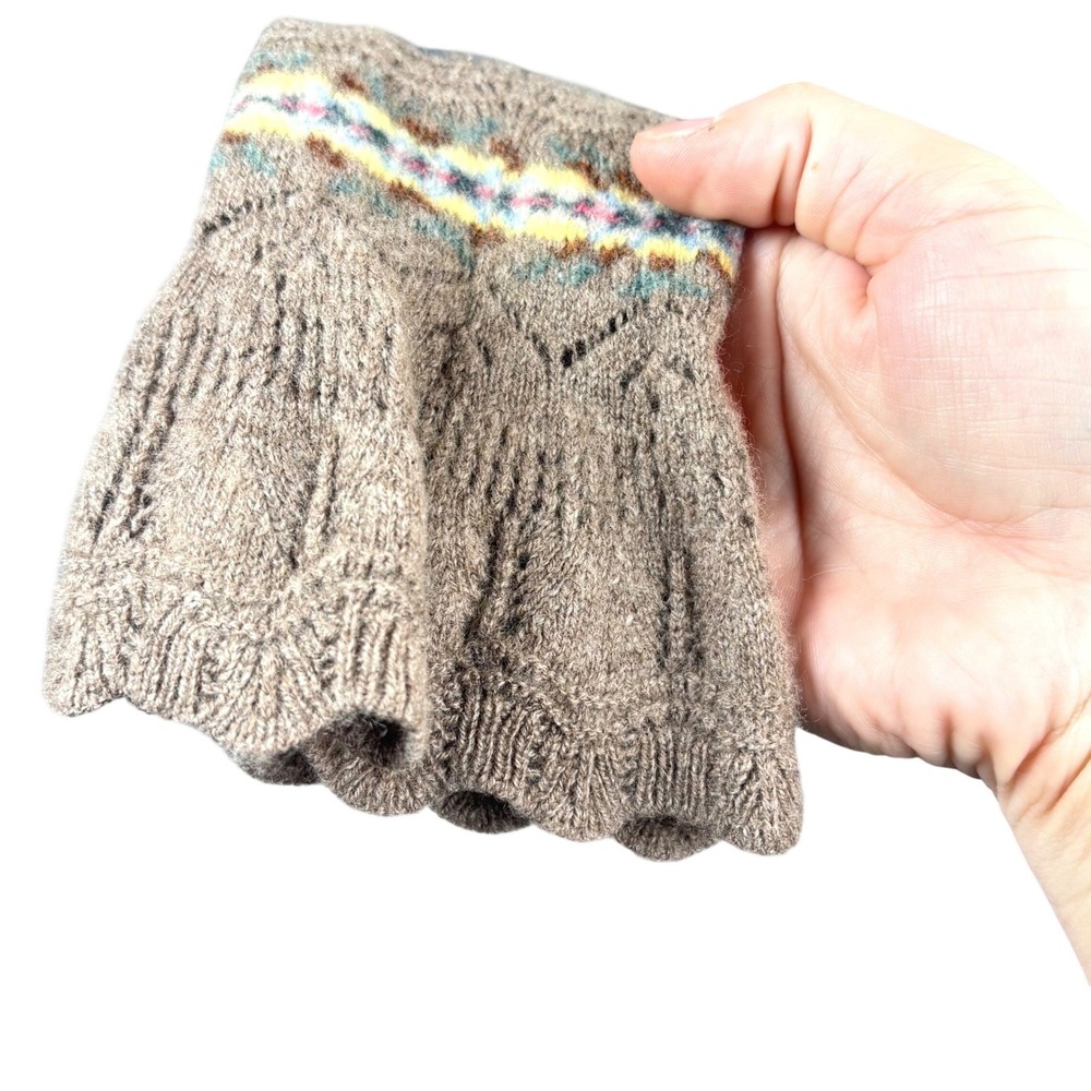 Polo Ralph Lauren Fair Isle Sweater Crochet Knit Southwestern Wool Cashmere M - Picture 6 of 13